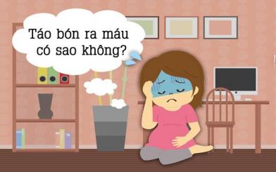 Táo bón ra máu là bị làm sao?