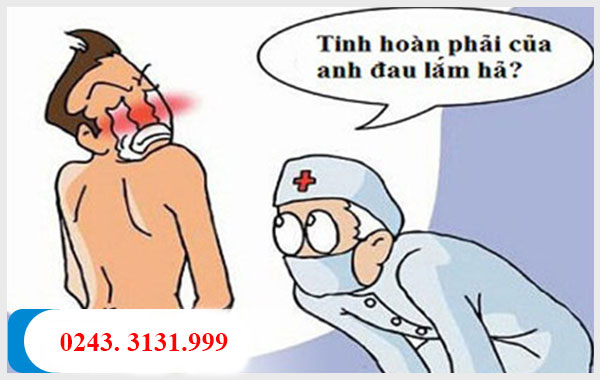 Đau tinh hoàn phải do nhiều nguyên nhân khác nhau